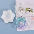 5107 Lotus candlestick Flower storage box epoxy cake Resin Crystal Glue Silicone Mold Aromatherapy for 3D Mould
