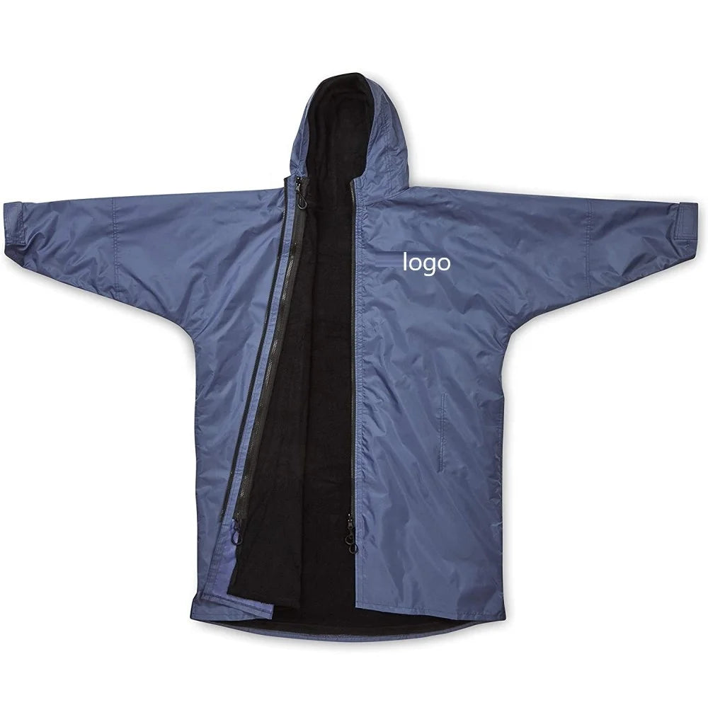 Custom Logo Long Sleeves Dry Surf Changing Robe Waterproof Poncho Adult Beach Pool Swim Robes