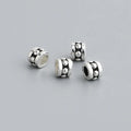 Vintage 925 Sterling Silver 4.0mm Small Point Tube Spacer Beads for Bracelet Necklace Making Finding