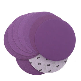 6Inch 150mm Purple Hook and Loop Sandpaper Discs Waterproof Sanding Disc Abrasive Paper for Sander Polishing Metal Wood Dry Wall