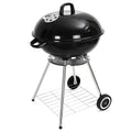 18 Inch Iron Porcelain Enamel Modern Portable Broil Outdoor Charcoal Smoker Kettle BBQ Grill Adjustable Height Trolley