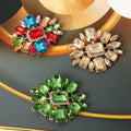 Wholesale Flatback Rhinestone Button DIY Rhinestone Flatback Button for Hair Flower Wedding Embellishment LZY020
