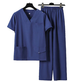 Women Scrubs Sets Jogger Nurse Scrub Uniform Outdoor Work Set Scrubsset Stretchy Short Sleeved Suit