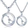 Simple Diamond Necklace Big Dipper Necklace S925 Silver for Couple