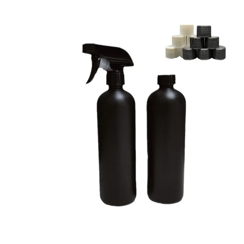 500ML HDPE Matte Black and White Spray Bottle Cleaner Spray Bottle Cleaning Spray Foaming Pump Household Production Package