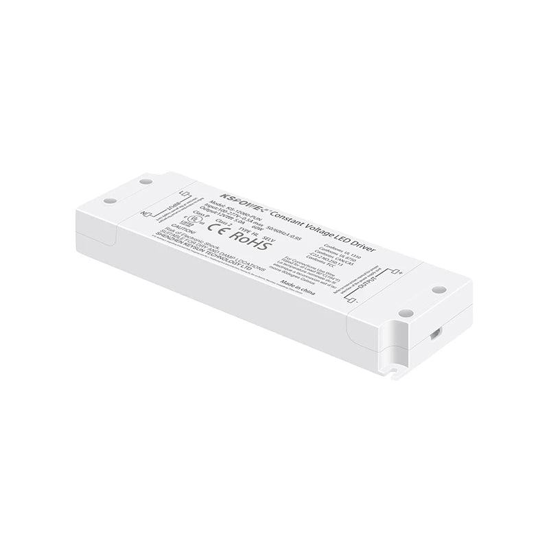 CUL CE Certified 60W High PFC Plastic LED Driver Single Christmas LED Lights 100-240V Input >85% Efficiency 5-Year Warranty
