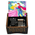 Valentine's Day Wind-up Wooden Music Box Melodic Eco-friendly Cartoon Gift for Her/Him Handcrafted Keepsake for Anniversary