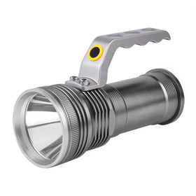 Aluminum Alloy 10W DC Rechargeable Flashlight Long Range Portable Led Torch Light Handle Handed Lamp T6 LED Flashlight Torch