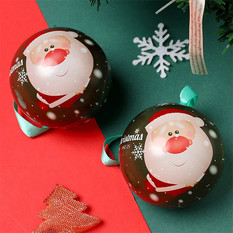 2oz 4oz Red Sliver Round Empty Food Grade Metal Mint Candy Jerry Can New Arrival Cute Christmas Packing Soy Wax Candle Tin Jar