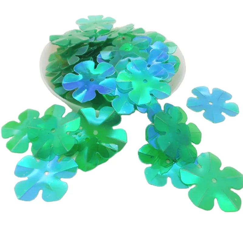 20mm Diy Wedding Decoration Pvc Sequins Party Accessories Concave Transparent Colored a Hole Kindergarten Handmade Craft Sequins