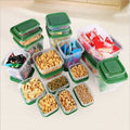 BPA Free 17pcs Airtight Stackable Food Containers Plastic Organizer Food Boxes with Lid for Kitchen Storage