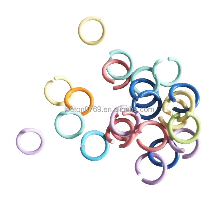 Factory Supply Good Quality 15 Colors Metal Jump Rings for Keychains