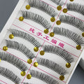 FX-S09 Wholesales10 Pairs Handmade False Eyelashes Full Strip Eyelashes Soft Lashes Customize Faux Cils Supplier