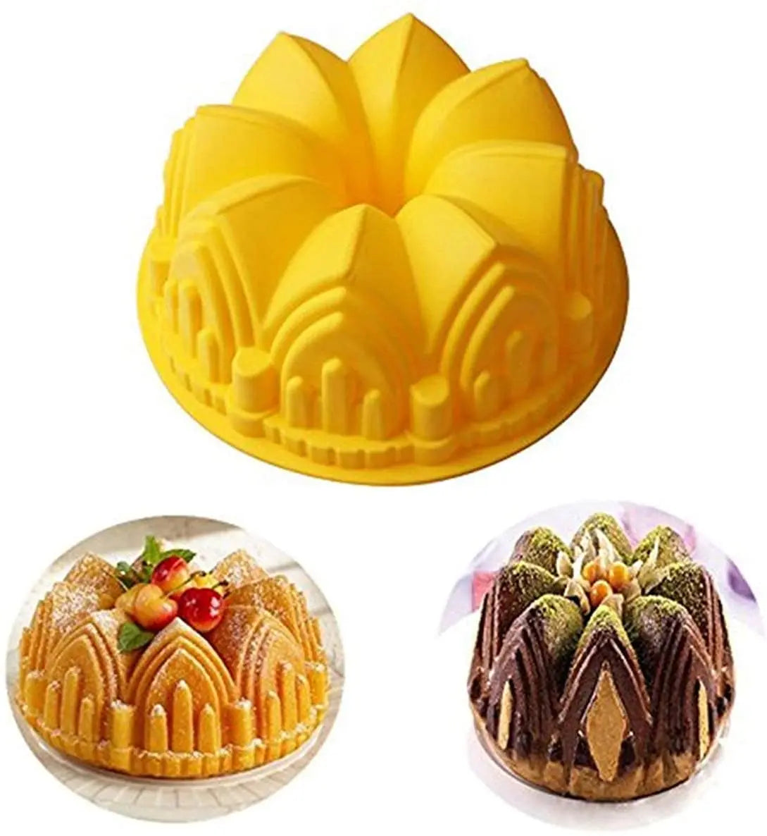 Creative Crown Castle Cake Mold Silicone Baking Mold Party Cake Baking Pan Suitable for Your Birthday Dessert