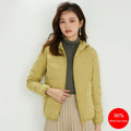 Plus Size Hooded Premium 90% White Duck Down Women's Jackets & Coats Zip up Light Outwear Winter