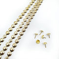 Furniture Decorative Sofa Nail Trim Gold Plated Furniture Decoration Bubble Nails Sofa Nails