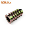 CN3465 Screw Fixing Type M8*25mm Hexagon Inner Hole MultiLayer Claw Furniture Connecting Nut