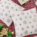 Nordic Christmas Cartoon Character Woven Polyester Luxury Cushion Covers with Embroidery for Home & Hotel Use Customizable