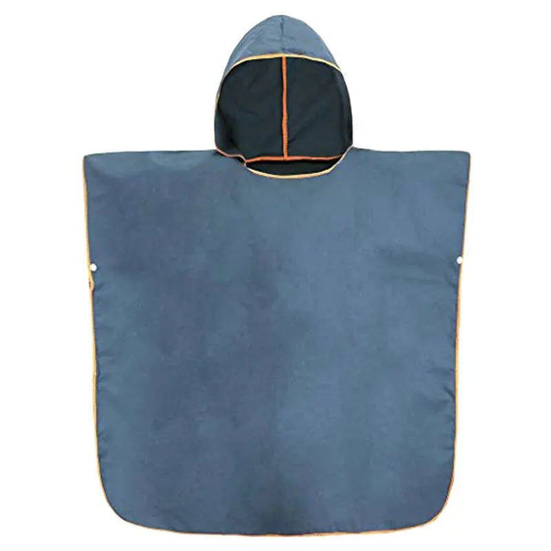 Custom logo Compressed Quick Dry Plain Wetsuit Surf Changing Poncho Swimming Microfibre Adult Hooded Beach Towel