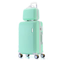 Fashion 20 Inch Luggage Lime Green Customized 20 Inch Luggage with Dual Zipper Trolley