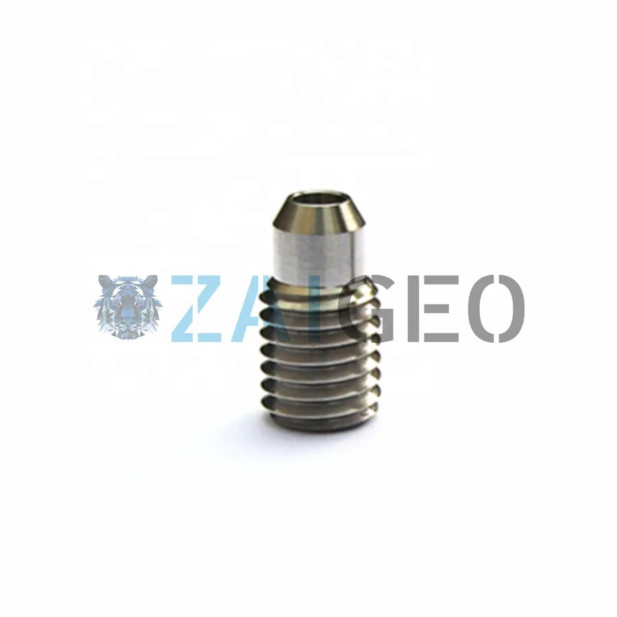 UHP Water Jet Industrial Cleaning Machine Part Ruby Sapphire Insert Nozzle Ultra High Pressure Blasting Spray Thread M10 Silvery