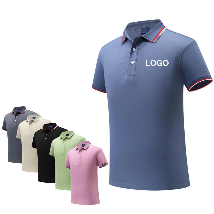 Custom Embroidery Logo Polyester Polo Shirt Men Custom Printed Plain Polo T Shirt Printing Plus Size Men's Polo Shirts for Men