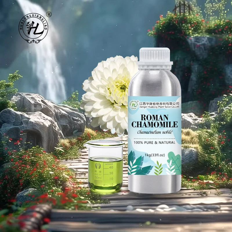 Roman Chamomile Essential Oil for Skin Diffuser Perfume - 100 Pure Natural Chamaemelum Nobile First Steam Distilled | Bulk 1kg