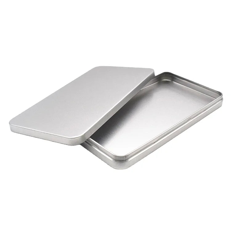 Environmental Protection Frosted Rectangular Gift Card Packing Iron Box Rectangular Universal Tin Box