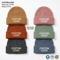 Wholesale Custom Embroidery Logo Merino Wool Ribbed Cuffed Soft Crochet Warm Cap Outdoor Winter Knitted Beanie Hat for Men Women