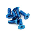 Anodized Allen Flat Head Screw Dark Blue Color M4 M5 M6 X 12mm 6mm Aluminum Aluminium Countersunk Head Screws Bolts