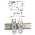 Small M4 Hole Solid-State Relay Bracket with Snap Hook Iron Electrical Rail Installation Snaps Easy Rail Bracket