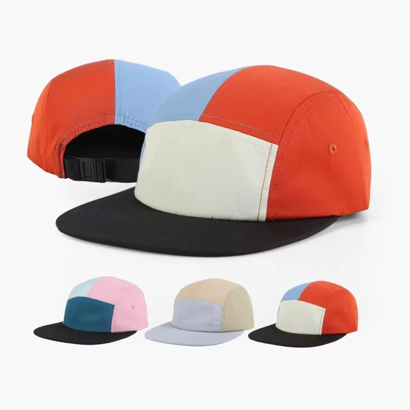 Unisex Lightweight + Quick Dry Reflective 5-Panel Cap Adjustable Baseball Hat for Outdoor Running Waterproof Stylish-Y2K Hip Hop