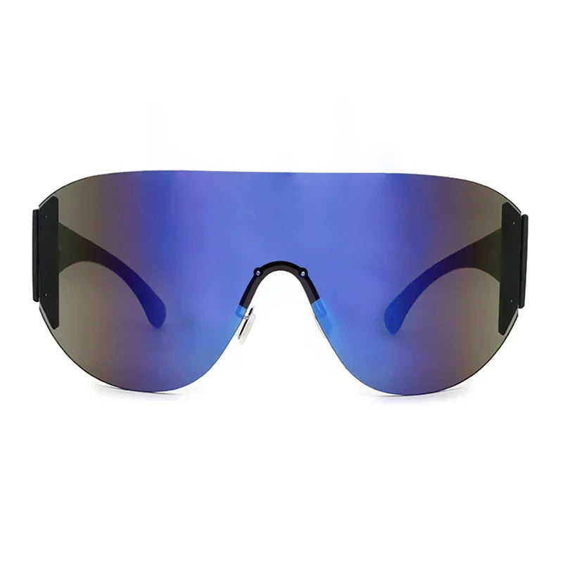 VIFF HN4187 One Piece Lens Sun Glasses Oversized Big Frame Shield Shades Cycling Sports Sunglasses