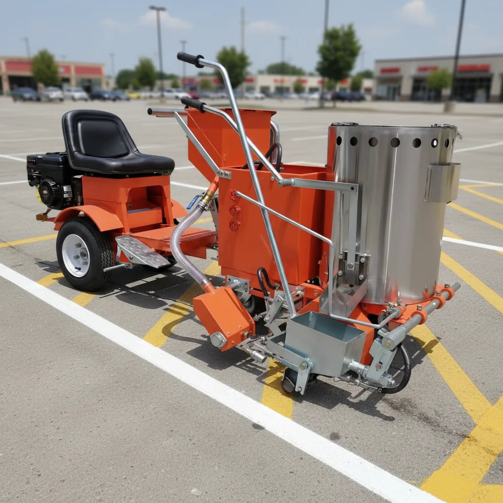 Cheap Price Thermoplastic Paint Line Road Marking Machine Fast Heating Hand-push Hot Melt Marking Machine for Road Marking