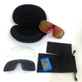 2025 Polarized Bicycle Sunglasses Shooting Game Outdoor Goggles Three Lens Set Sports Sunglasses Private Custom Logo