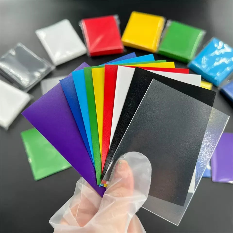 Matte Colorful Standard Trading Card Sleeves 66X91 Sports Business Magic Card Deck Protector PP Material Penny Card Holders