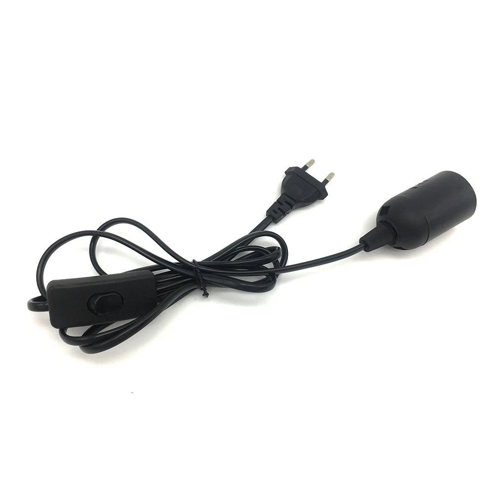 Extension Hanging Lantern Pendant Light Lamp Cord Cable E27 Socket With On/Off Switch for Kitchen Bedroom Light