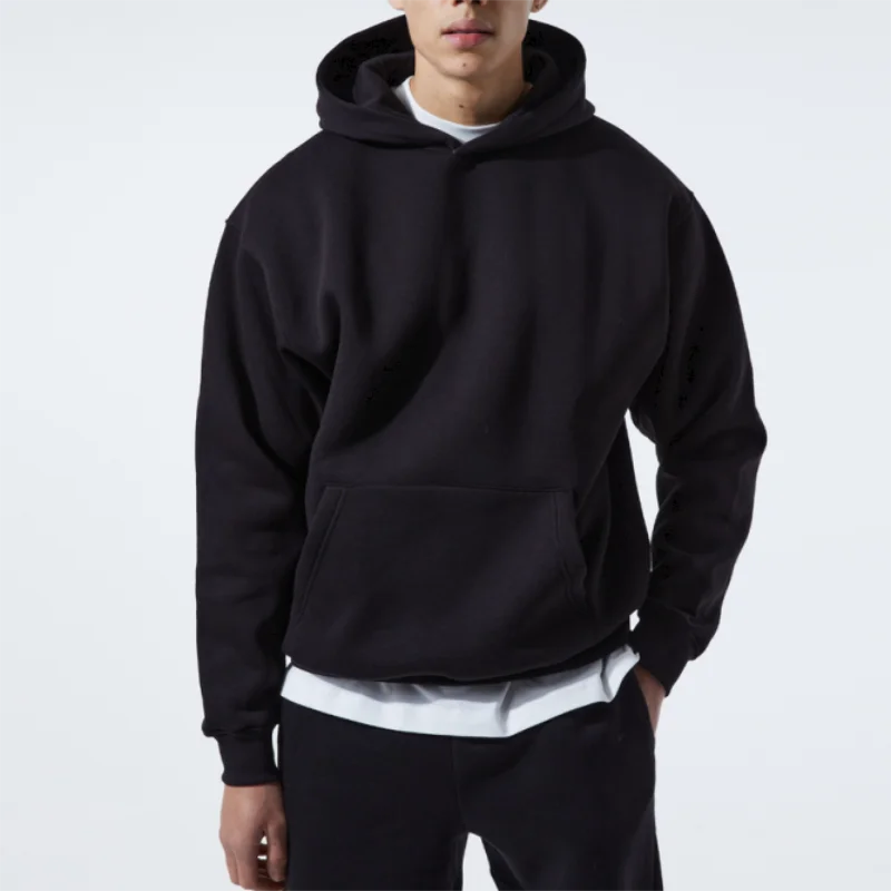 Customised Hoodies 100% Cotton Heavy Weight Cotton Hoodie Puff Printing 550 Gsm Hoodie