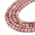 Wholesale Loose Beads 8mm  Natural Stone Beads Rose Rhodonite Stone Beads for Jewelry Making