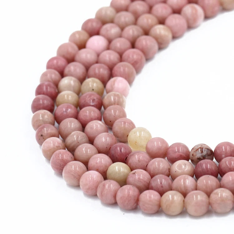 Wholesale Loose Beads 8mm  Natural Stone Beads Rose Rhodonite Stone Beads for Jewelry Making