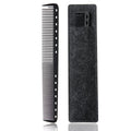 Black Carbon Fine Cutting Hair Comb Heat Resistant Comb with Fine Tooth-14 Holes for Cutting and Hairstyling