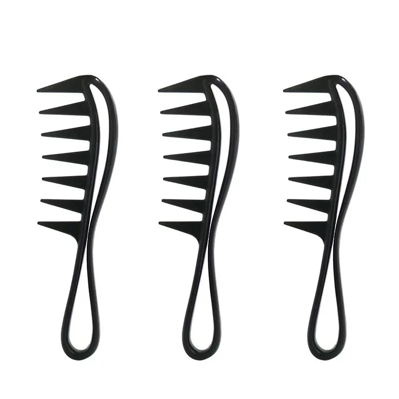 Wholesale Unique Design Personalized Antistatic Magic Detangling Wide Tooth Plastic Hair Comb for Home or Salon Use