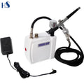 Hs08 Gravity Feed Air Brush Kit Piston Type Machine for Brows Durable Copper and ABS Material