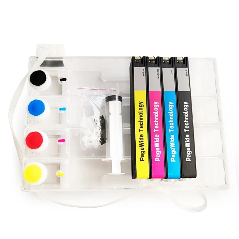 OCBESTJET Empty CISS for HP 973 973XL With Chips 973 Ciss  for HP PageWide 352dw 377dw 452dw 452dn 477dw 477dn 552dw 577dw CISS