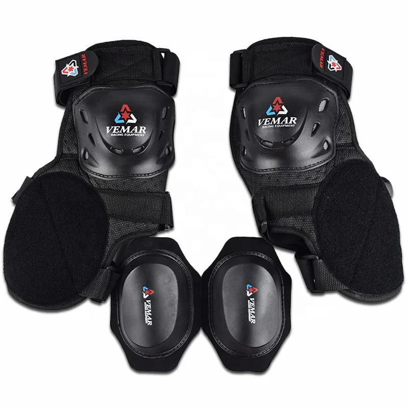 VEMAR Protective Motorbike Knee Pad Men Motocross Motorcycle Riding Knee Support MX Protector Racing Guards Off-road Knee Strap