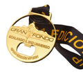 Panama Long-Distance Cycling Endurance Race Medal Featuring Bottle Opener Function Gold Medal with Double-sided LOGO Design