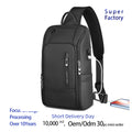Fashion Multi-Function Casual Men's Shoulder Bag Sports Chest Bag and Messenger Bag with Tooling for Work and Play