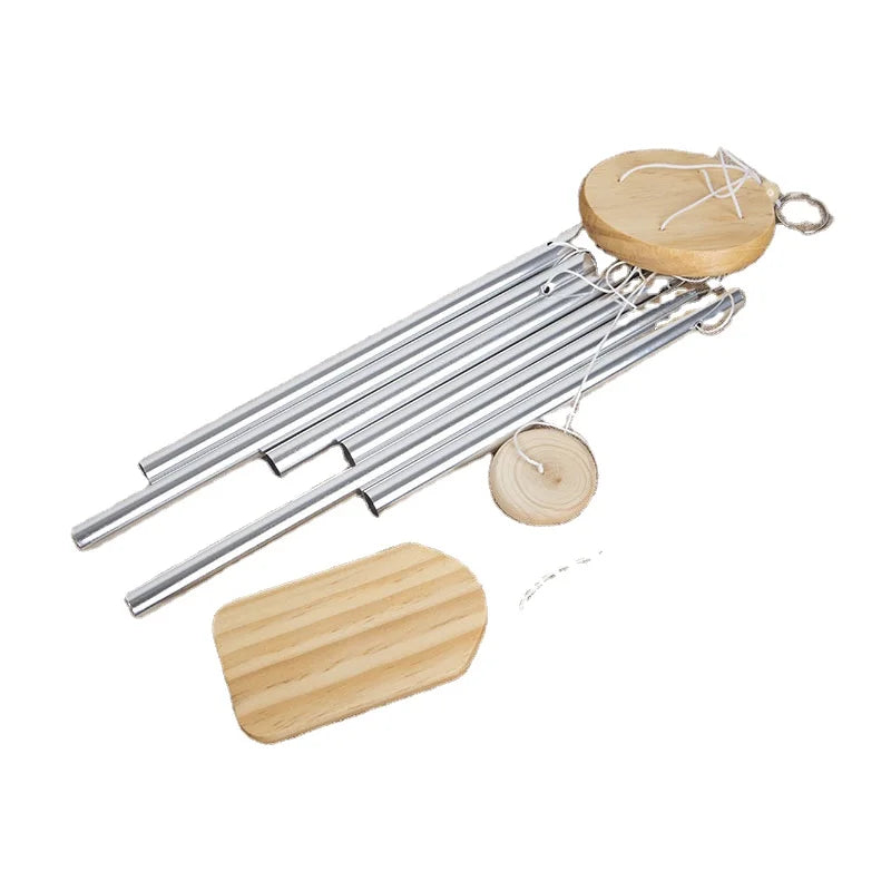 Nordic Pastoral 6-Pipe Wind Chime Small Size Aluminum Tube for Balcony Garden and Door Hanging Decoration