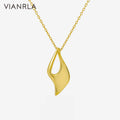 VIANRLA 925 Sterling Silver 18k Gold Chain Chunky Pendant Chain Necklace Free Logo