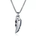 Girl and Boys Exorcise Evil Spirits Surgical Grade Stainless Steel Teeth Pendant with Special Design Wolf Dragon Teeth Jewelry